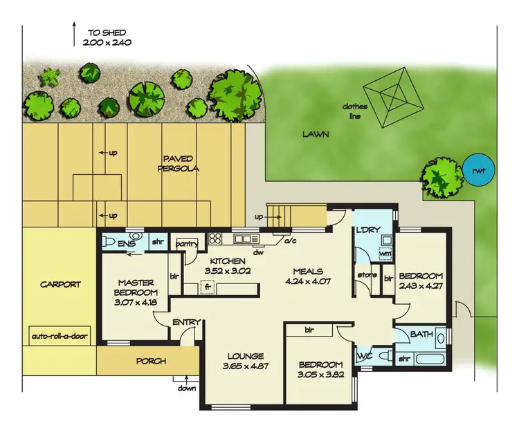 Floorplan of Homely house listing, 16 Pennant Street, Aberfoyle Park SA 5159