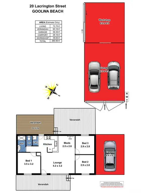Floorplan of Homely house listing, 20 Lacrington Street, Goolwa Beach SA 5214
