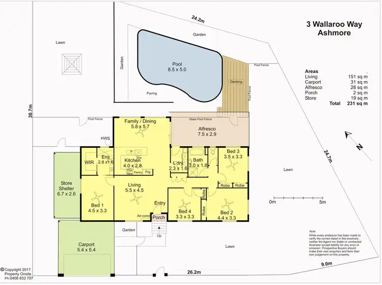 Floorplan of Homely house listing, 3 Wallaroo Way, Ashmore QLD 4214