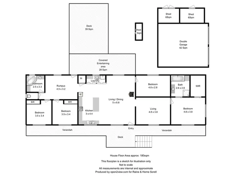 Floorplan of Homely house listing, 68 Grices Road, Tea Tree TAS 7017