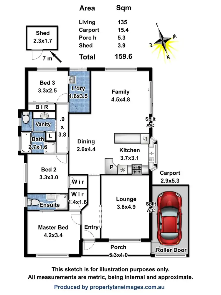 Floorplan of Homely house listing, 34 Rossiter Drive, Evanston Park SA 5116