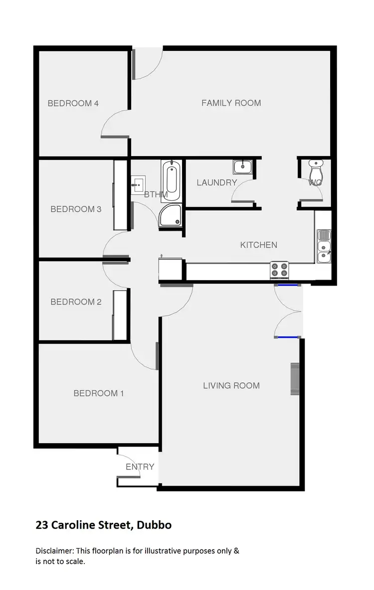 Floorplan of Homely house listing, 23 Caroline Street, Dubbo NSW 2830