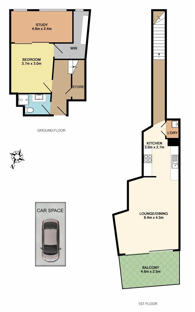 Floorplan of Homely apartment listing, 18/403-409 Liverpool Road, Ashfield NSW 2131
