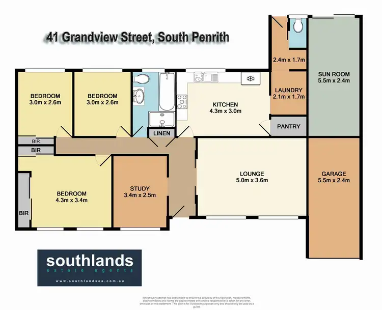 Floorplan of Homely house listing, 41 Grandview Street, South Penrith NSW 2750