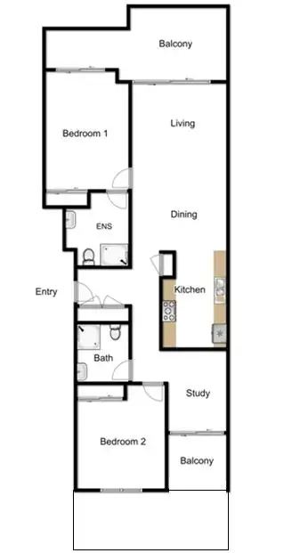 Floorplan of Homely apartment listing, Address available on request
