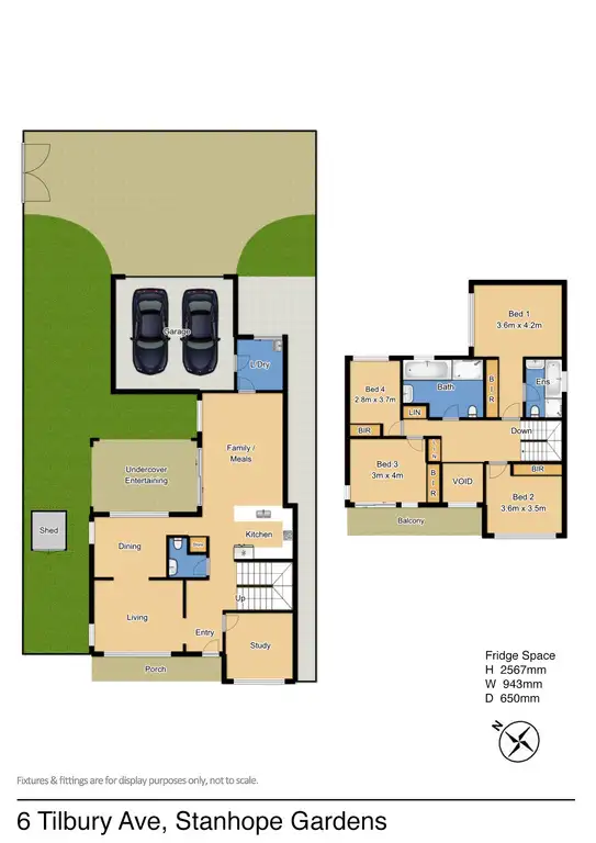 Floorplan of Homely house listing, 6 Tilbury Avenue, Stanhope Gardens NSW 2768