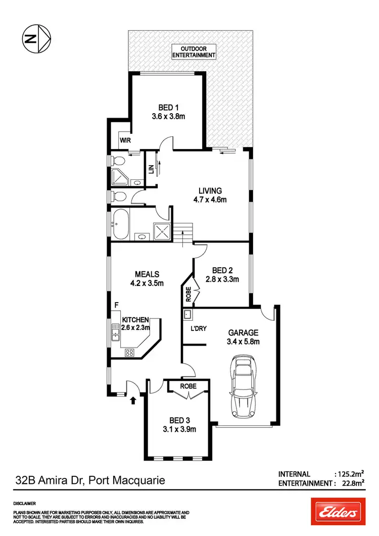 Floorplan of Homely house listing, 32B Amira Drive, Port Macquarie NSW 2444