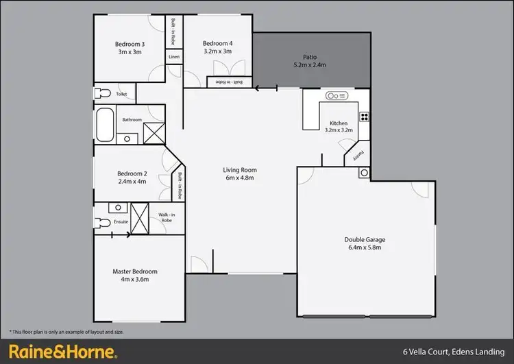 Floorplan of Homely house listing, 6 Vella Place, Edens Landing QLD 4207
