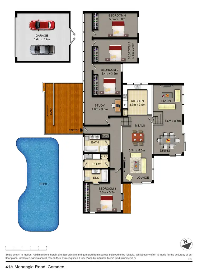 Floorplan of Homely house listing, 41A Menangle Road, Camden NSW 2570