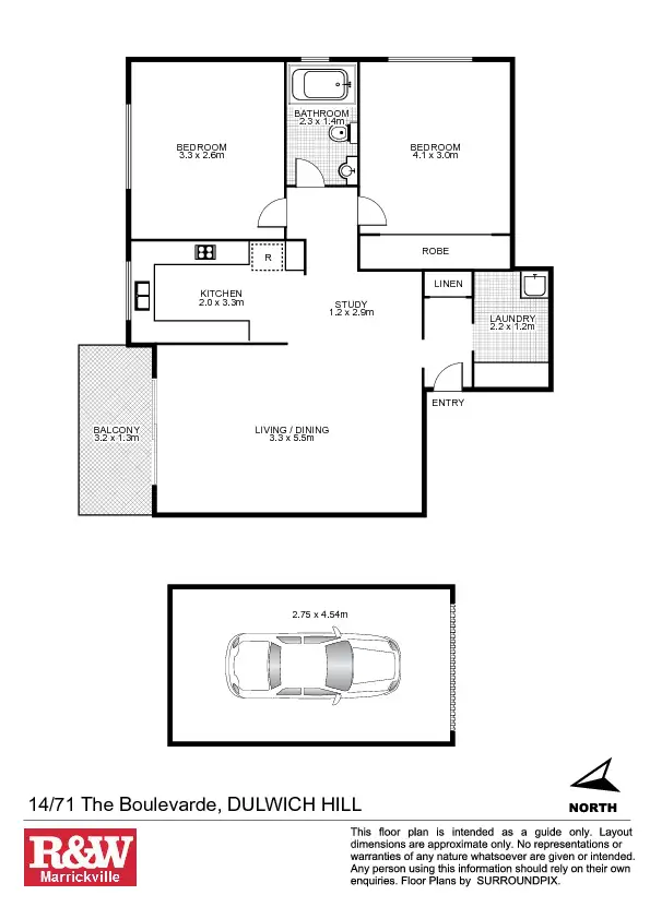 Floorplan of Homely unit listing, 14/71 The Boulevarde, Dulwich Hill NSW 2203