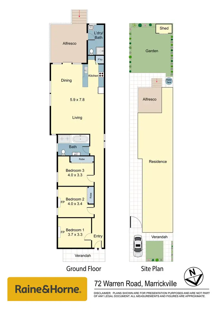 Floorplan of Homely house listing, 72 Warren Road, Marrickville NSW 2204