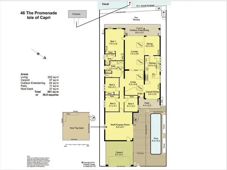 Floorplan of Homely house listing, 46 The Promenade, Isle Of Capri QLD 4217