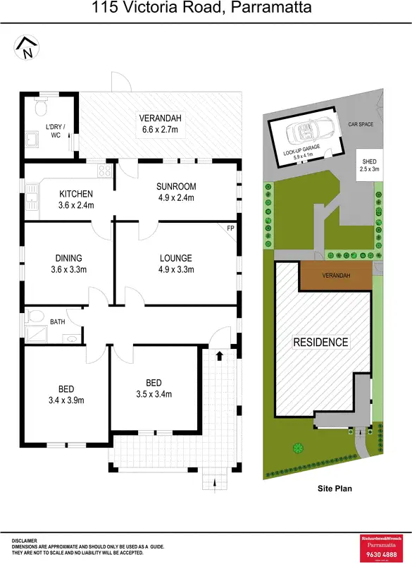 Floorplan of Homely house listing, 115 Victoria Road, Parramatta NSW 2150