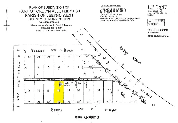 Floorplan of Homely land listing, Lot 12 Queen Street, Loch VIC 3945