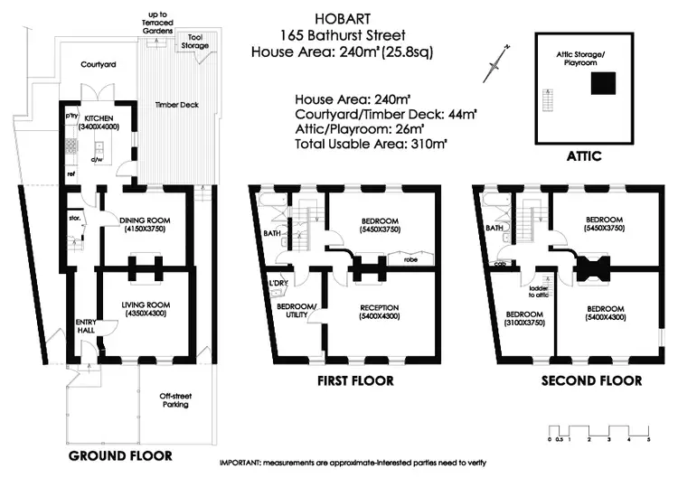 Floorplan of Homely house listing, 165 Bathurst Street, Hobart TAS 7000