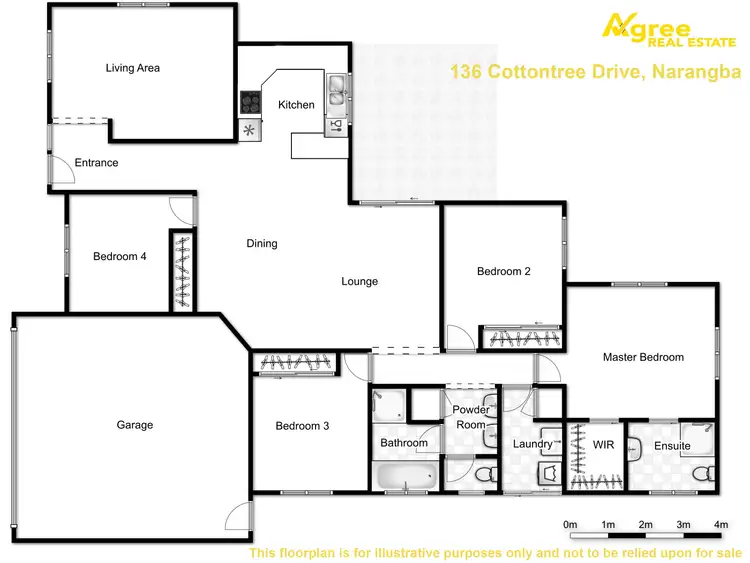 Floorplan of Homely house listing, 136 Cottontree Drive, Narangba QLD 4504