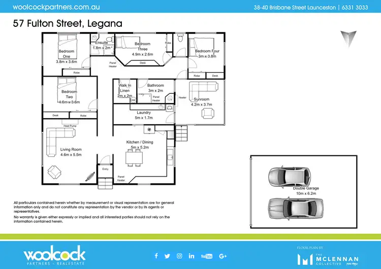 Floorplan of Homely house listing, 57 Fulton Street, Legana TAS 7277