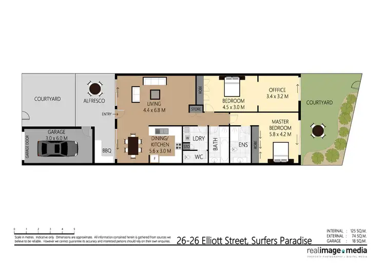 Floorplan of Homely townhouse listing, 26/26 Elliott Street, Surfers Paradise QLD 4217