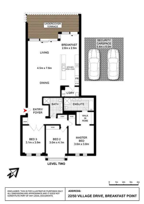 Floorplan of Homely apartment listing, 22/50 Village Drive, Breakfast Point NSW 2137