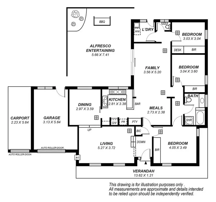 Floorplan of Homely house listing, 3 Marian Crescent, Hillbank SA 5112