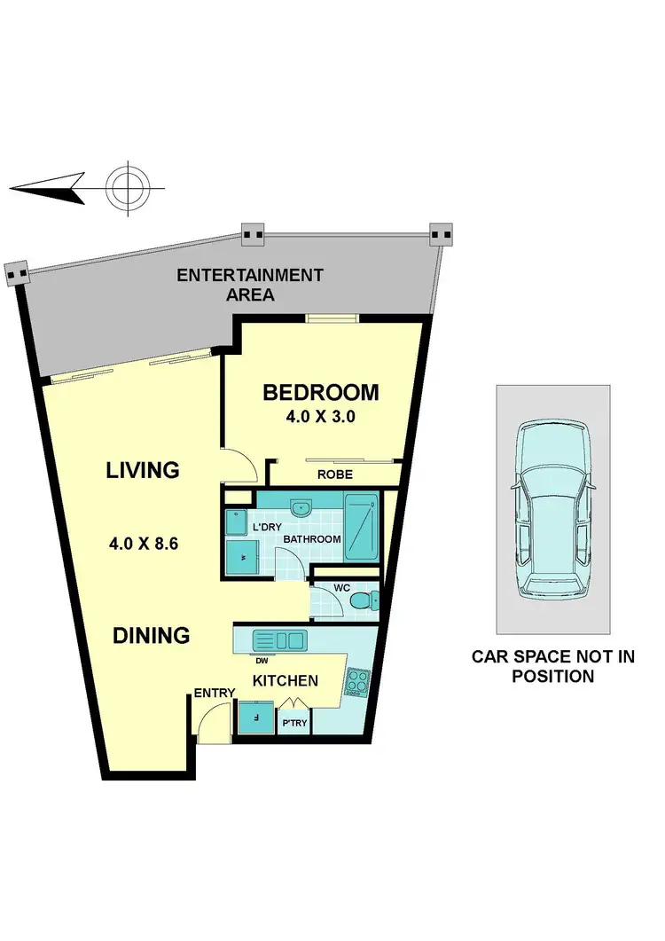 Floorplan of Homely apartment listing, 103/701 Mt Alexander Road, Moonee Ponds VIC 3039