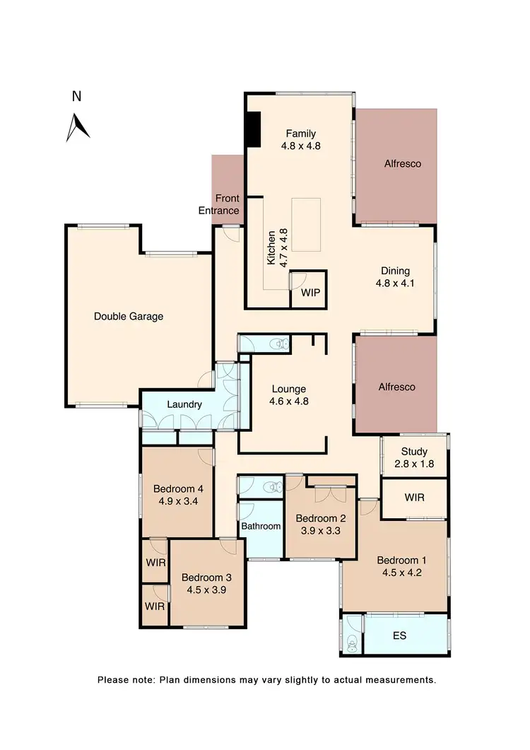 Floorplan of Homely house listing, 6 Rampling Way, Nerrina VIC 3350