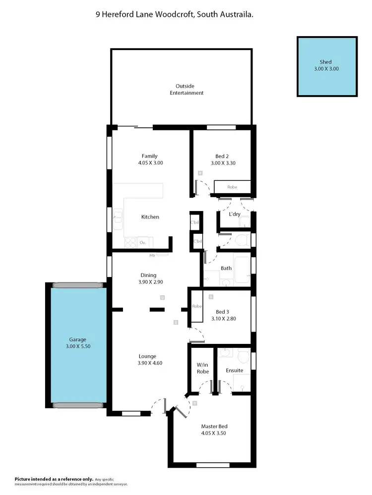 Floorplan of Homely house listing, 9 Hereford Lane, Woodcroft SA 5162