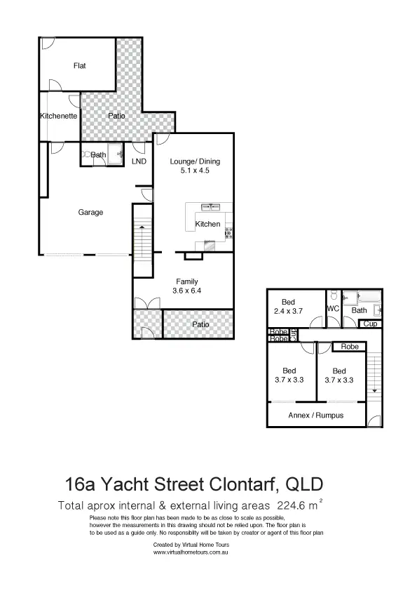 Floorplan of Homely house listing, 16a Yacht Street, Clontarf QLD 4019