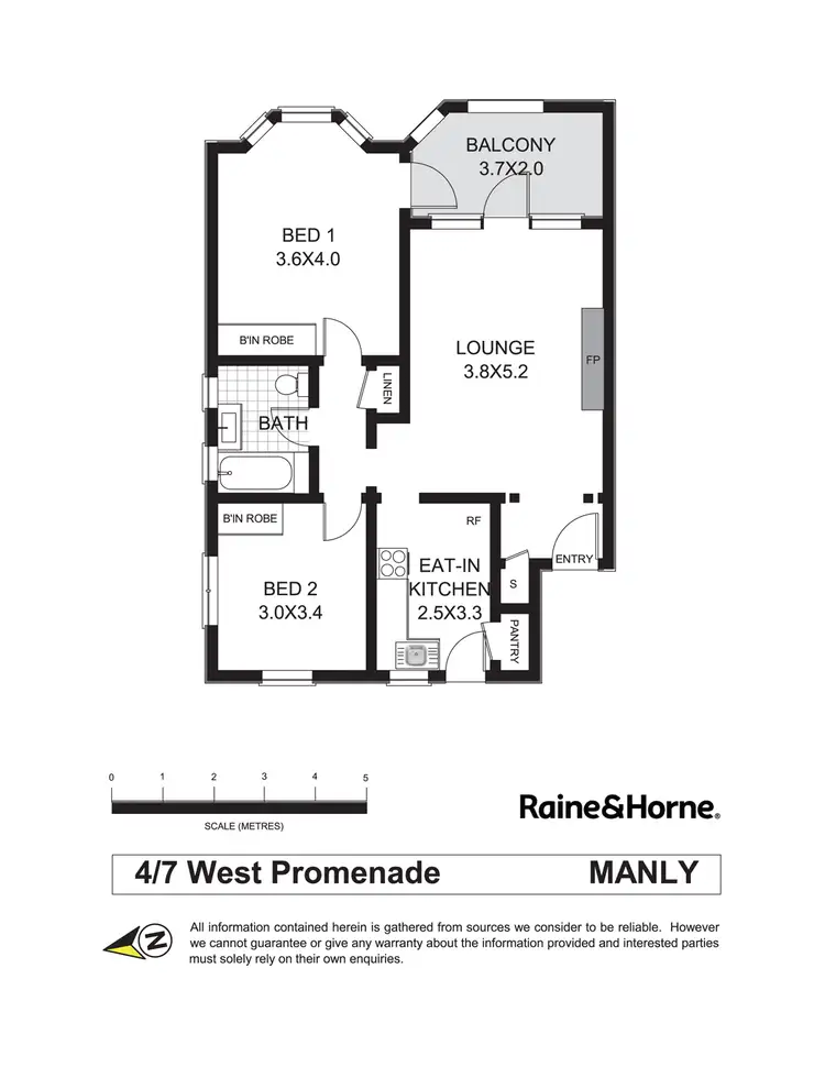 Floorplan of Homely apartment listing, 4/7 West Promenade, Manly NSW 2095