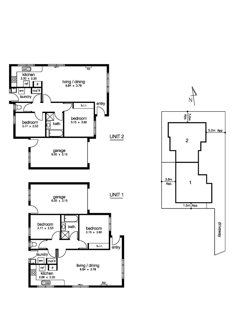 Floorplan of Homely unit listing, 1 /121 Blyth Street, Altona VIC 3018
