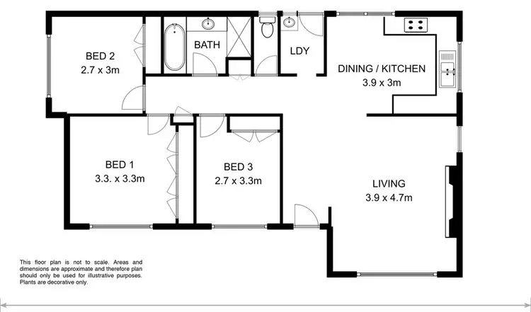 Floorplan of Homely house listing, 1 Melaluka Court, Brighton TAS 7030