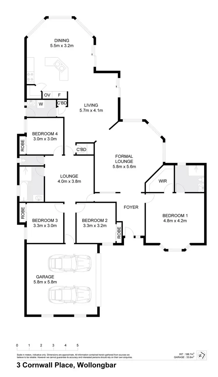 Floorplan of Homely house listing, 3 Cornwall Place, Wollongbar NSW 2477
