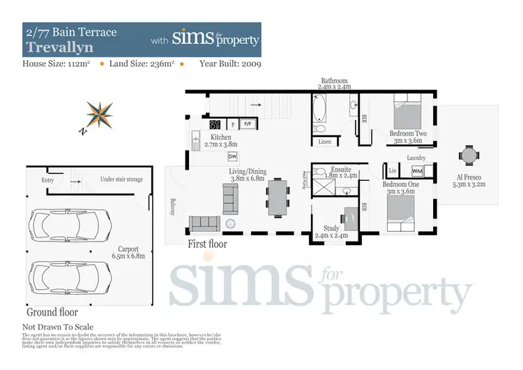 Floorplan of Homely house listing, 2/77 Bain Terrace, Trevallyn TAS 7250