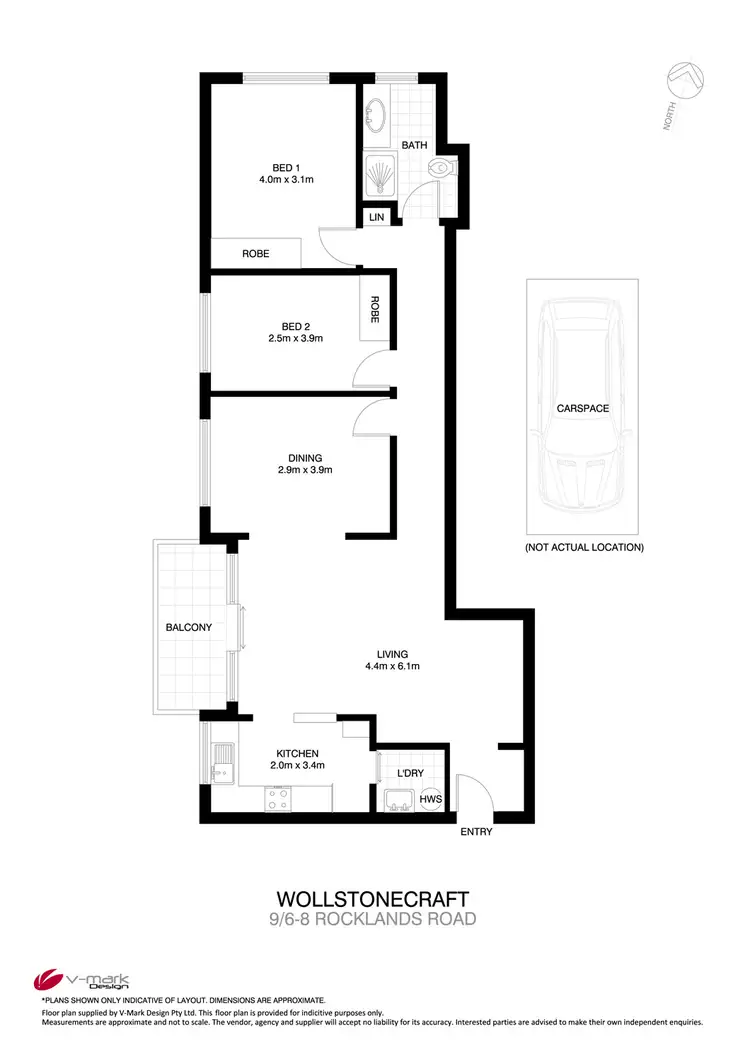 Floorplan of Homely apartment listing, 9 / 6-8 Rocklands Road, Wollstonecraft NSW 2065