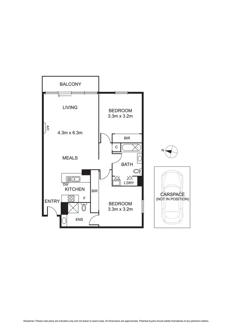 Floorplan of Homely apartment listing, 611/148 Wells Street, South Melbourne VIC 3205