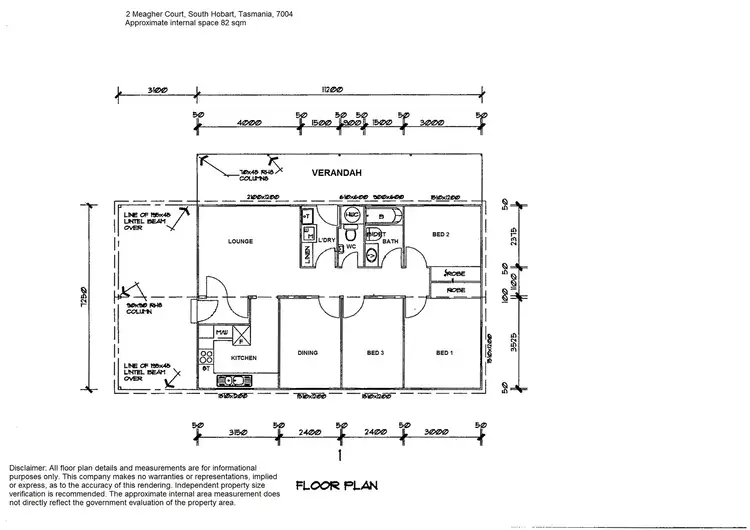 Floorplan of Homely house listing, 2 Meagher Court, South Hobart TAS 7004