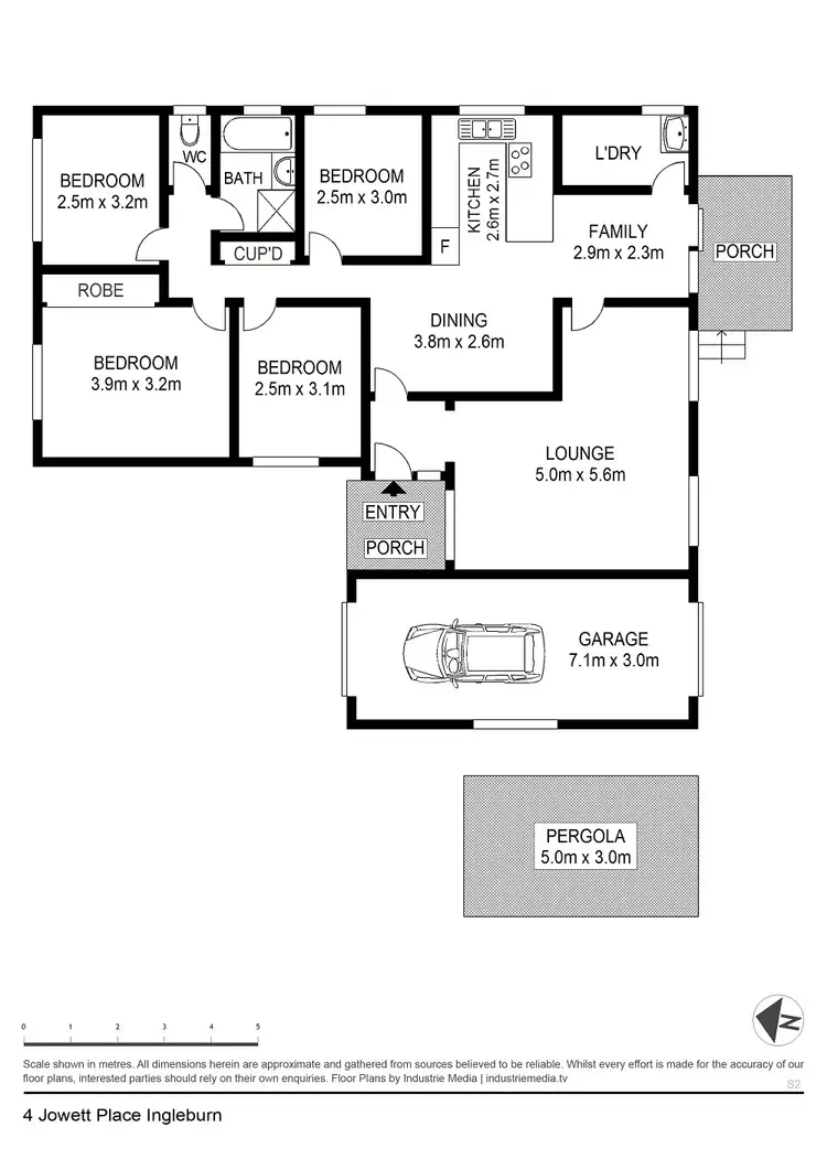Floorplan of Homely house listing, 4 Jowett Place, Ingleburn NSW 2565
