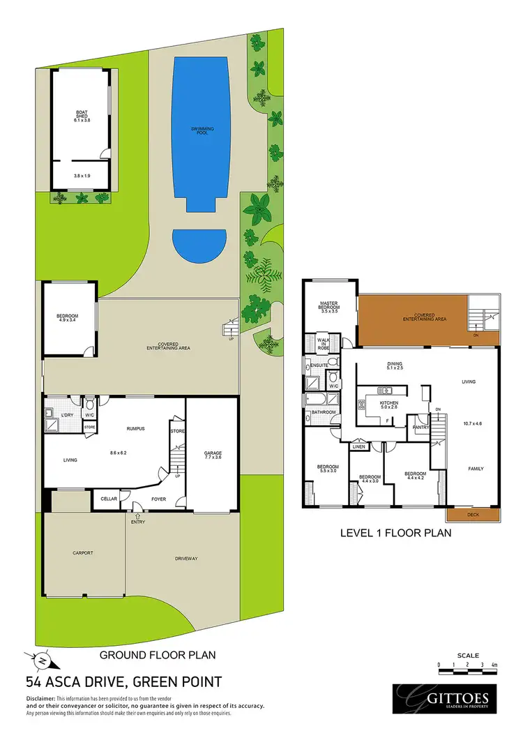 Floorplan of Homely house listing, 54 Asca Drive, Green Point NSW 2251