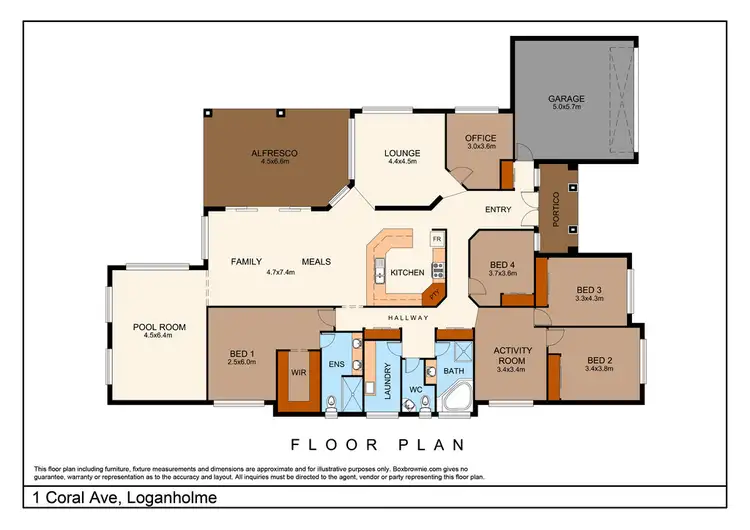 Floorplan of Homely house listing, 1 Coral Avenue, Loganholme QLD 4129