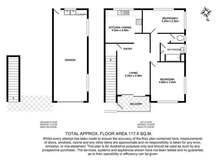 Floorplan of Homely unit listing, 1/15 Lambton Street, Annerley QLD 4103