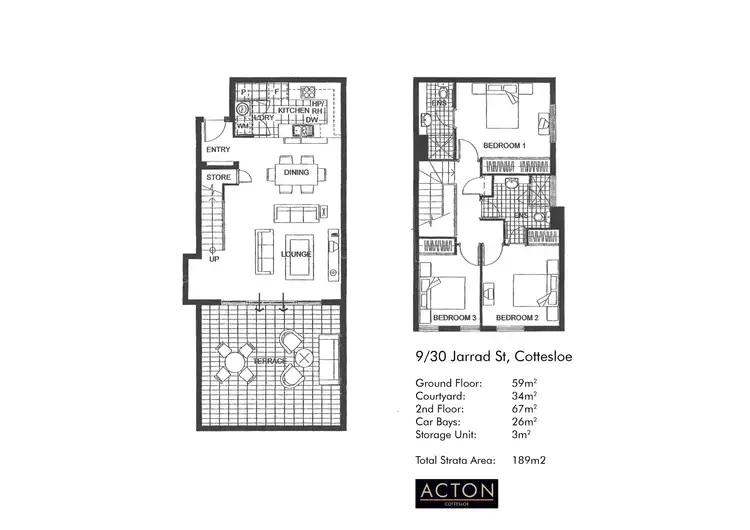 Floorplan of Homely apartment listing, 9/30 Jarrad Street, Cottesloe WA 6011