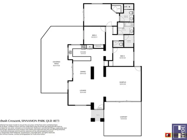 Floorplan of Homely house listing, 2 Homebush Crescent, Sinnamon Park QLD 4073