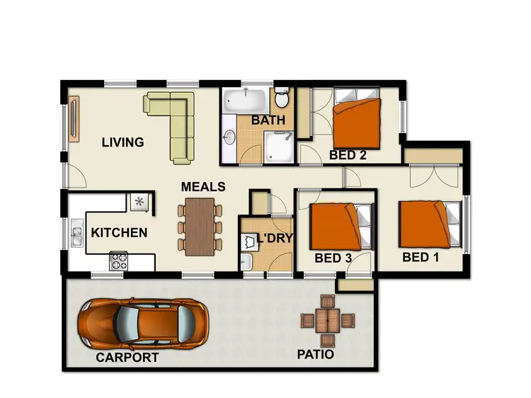 Floorplan of Homely house listing, 14 Melrose Place, Eagleby QLD 4207