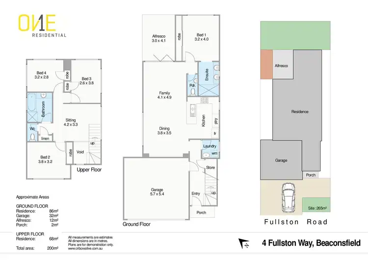 Floorplan of Homely house listing, 4 Fullston Way, Beaconsfield WA 6162