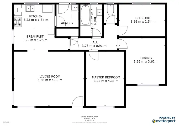 Floorplan of Homely house listing, 15 Norris Place, Herdsmans Cove TAS 7030