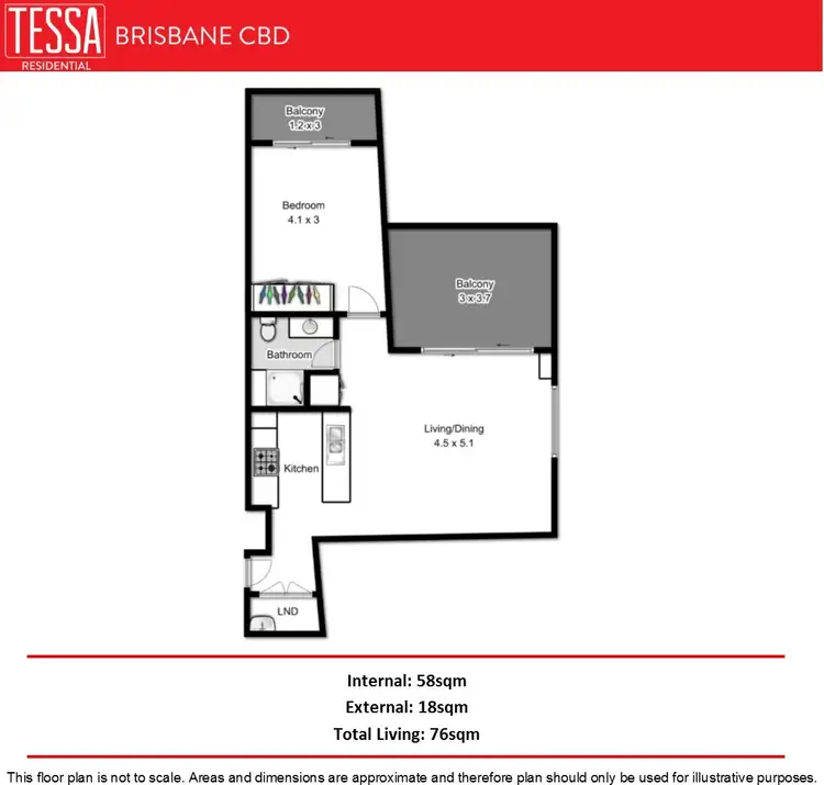 Floorplan of Homely apartment listing, 230/82 Boundary Street, Brisbane City QLD 4000