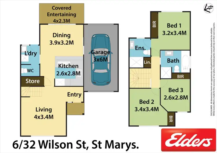 Floorplan of Homely townhouse listing, 6/32 Wilson Street, St Marys NSW 2760