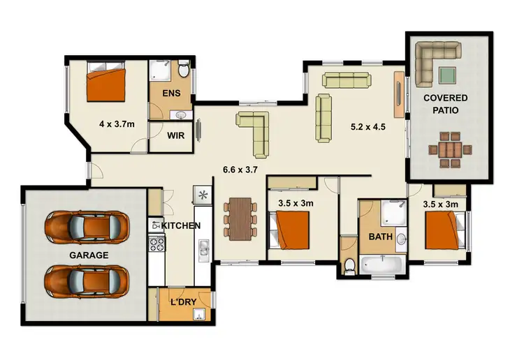 Floorplan of Homely house listing, 4 Ogle Place, Windaroo QLD 4207