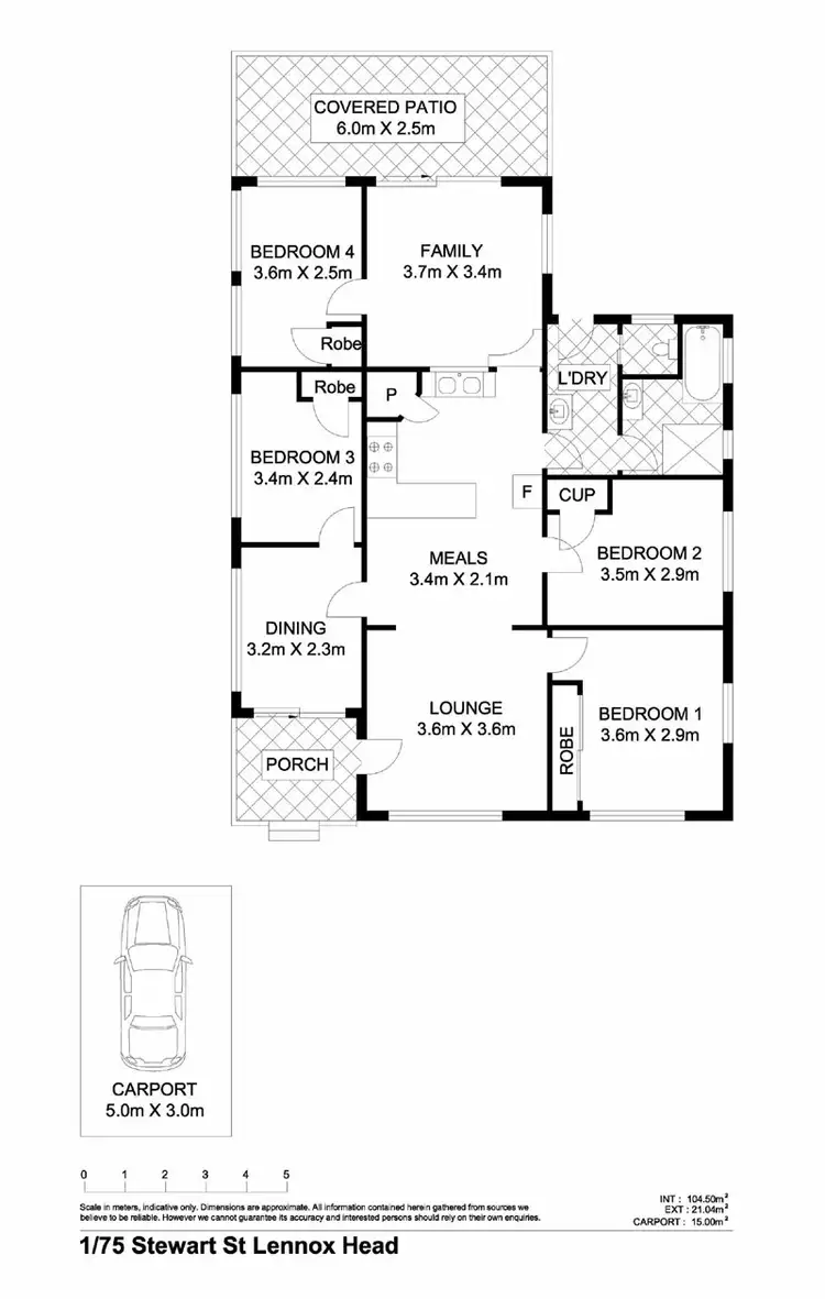 Floorplan of Homely house listing, 1/75 Stewart Street, Lennox Head NSW 2478
