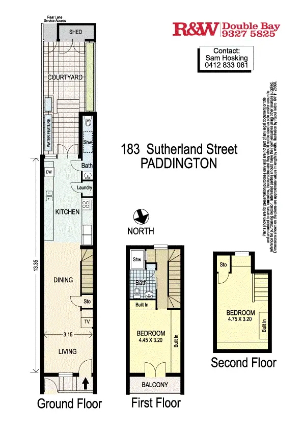 Floorplan of Homely house listing, 183 Sutherland Street, Paddington NSW 2021